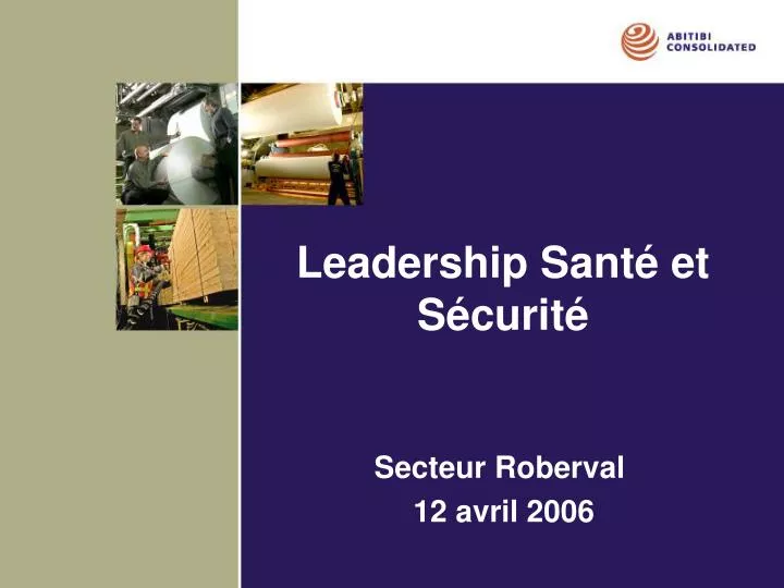 leadership sant et s curit