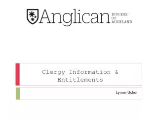 Clergy Information &amp; Entitlements