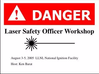Laser Safety Officer Workshop