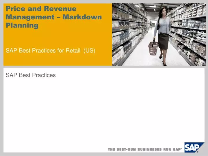 price and revenue management markdown planning sap best practices for retail us