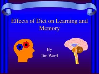 Effects of Diet on Learning and Memory