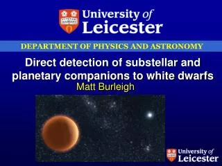 Direct detection of substellar and planetary companions to white dwarfs