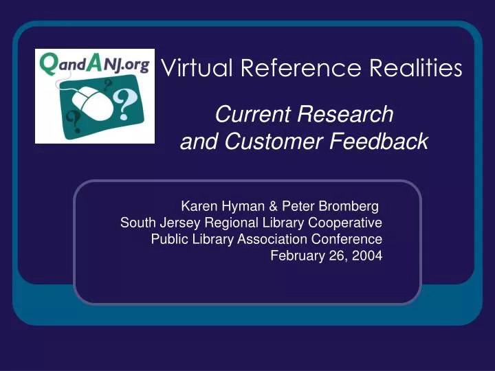 virtual reference realities