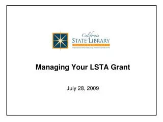 Managing Your LSTA Grant