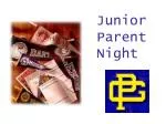 Junior Parent Night - slide 1