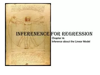 Inferenence for Regression
