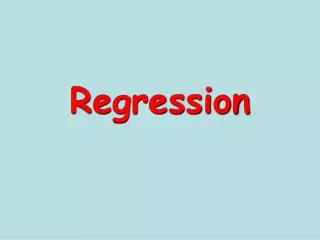 regression