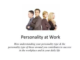 Personality at Work