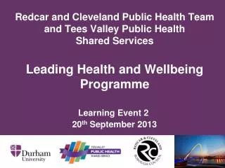 Learning Event 2 20 th September 2013