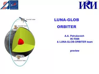LUNA-GLOB ORBITER