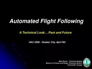 Automated Flight Following