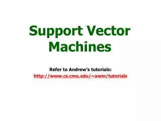 support vector machines