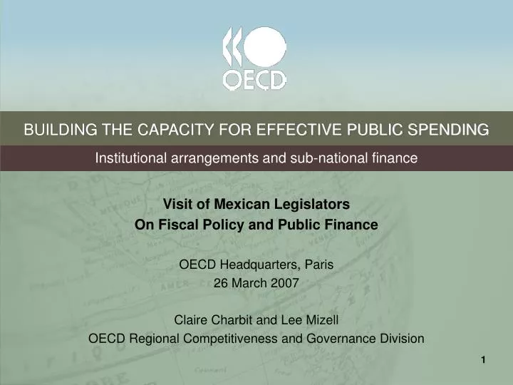 building the capacity for effective public spending
