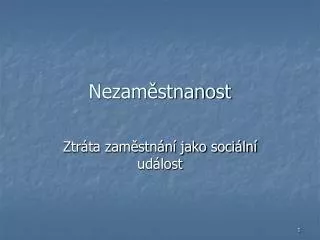 nezam stnanost