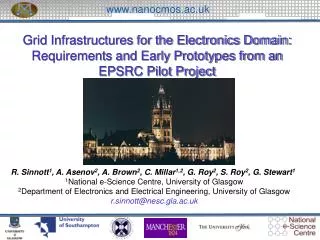 Grid Infrastructures for the Electronics Domain: