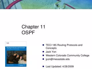 Chapter 11 OSPF