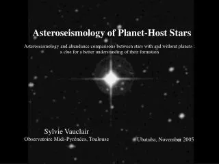 Asteroseismology of Planet-Host Stars