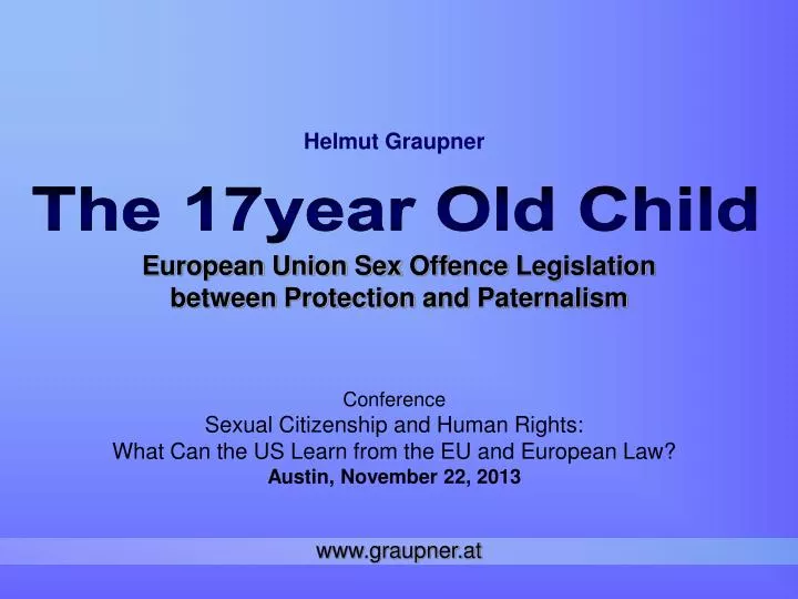 european union sex offence legislation between protection and paternalism