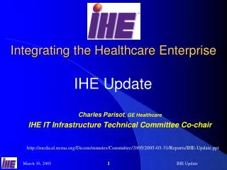 integrating the healthcare enterprise