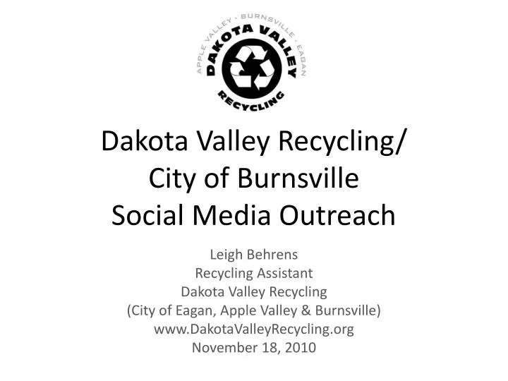 dakota valley recycling city of burnsville social media outreach
