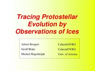 Tracing Protostellar Evolution by Observations of Ices