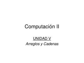 computaci n ii