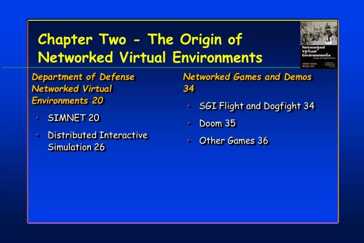 chapter two the origin of networked virtual environments