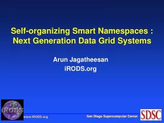 Self-organizing Smart Namespaces : Next Generation Data Grid Systems