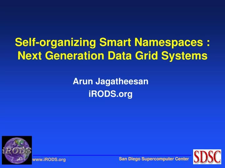 self organizing smart namespaces next generation data grid systems