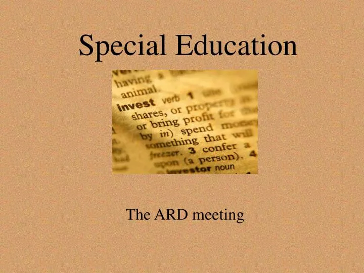 special education