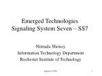 Emerged Technologies Signaling System Seven – SS7 - slide 1