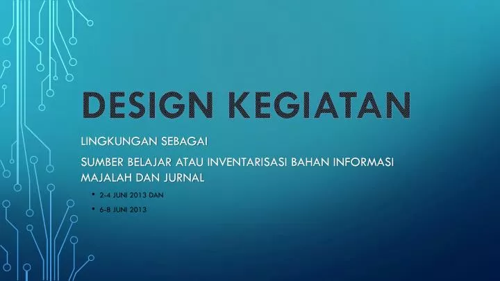 design kegiatan