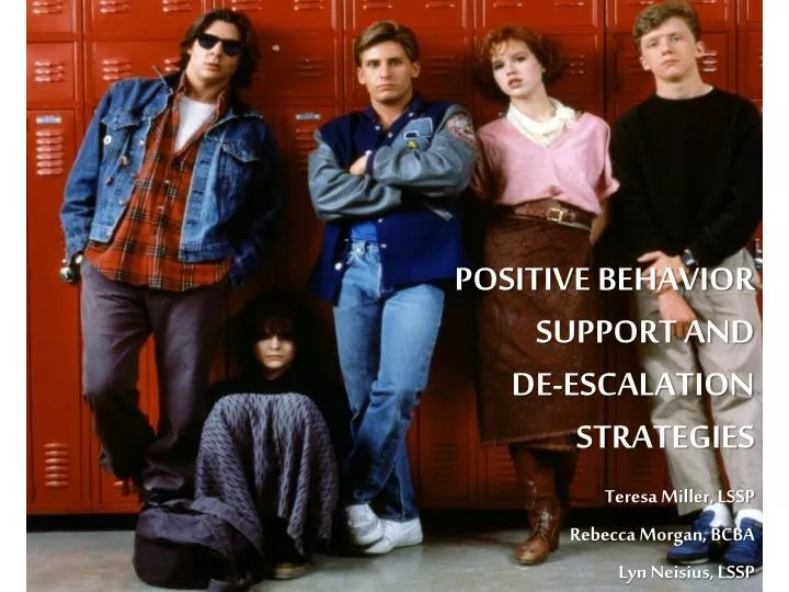positive behavior support and de escalation strategies