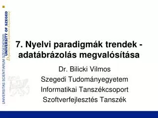 7 nyelvi paradigm k trendek adat br zol s megval s t sa