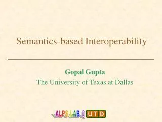 Semantics-based Interoperability