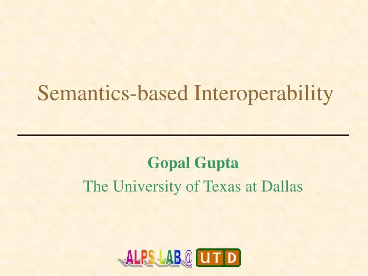 semantics based interoperability