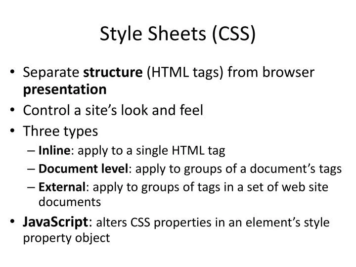style sheets css