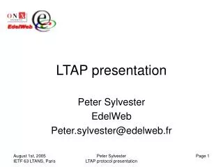 LTAP presentation