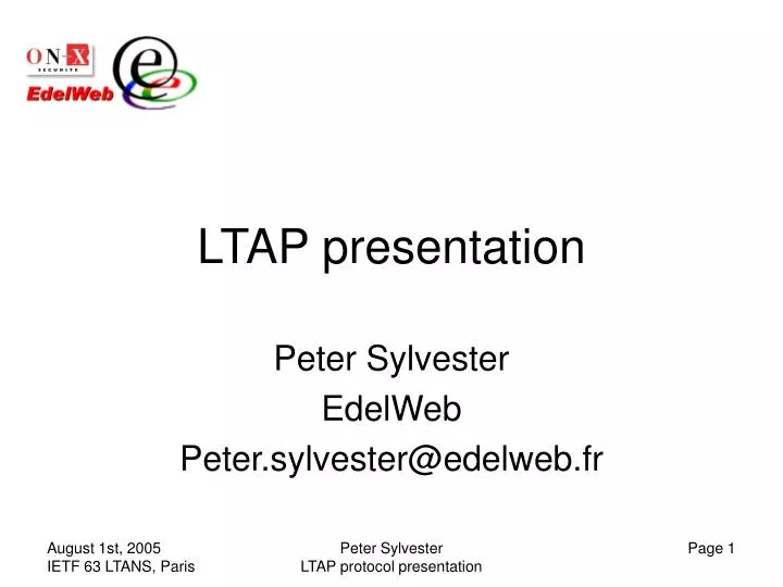 ltap presentation