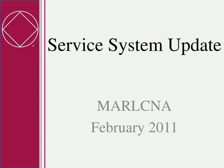service system update