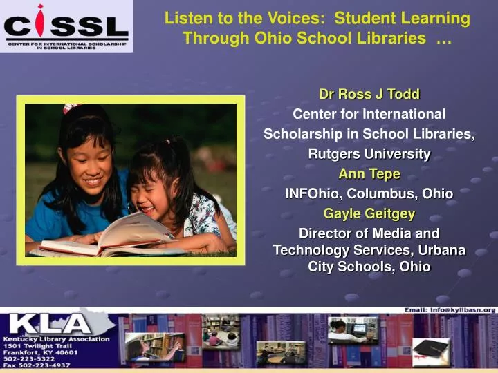 listen to the voices student learning through ohio school libraries