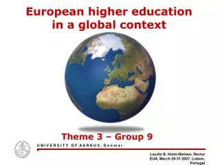 European higher education in a global context
