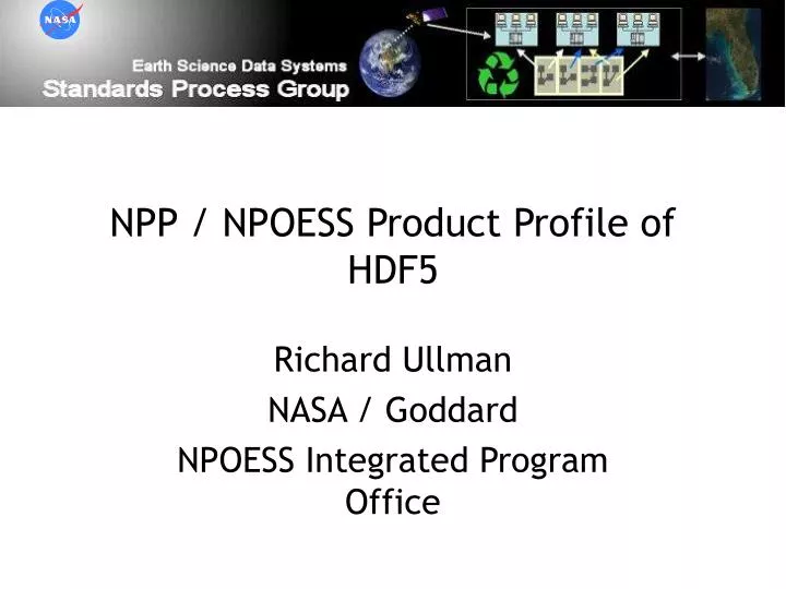 npp npoess product profile of hdf5