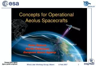 Concepts for Operational Aeolus Spacecrafts