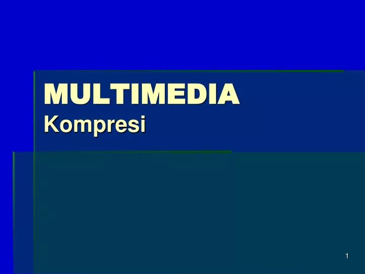 multimedia kompresi