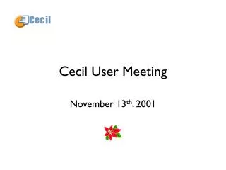 Cecil User Meeting