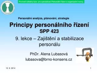 principy person ln ho zen spp 423