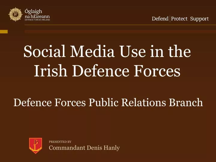 social media use in the irish defence forces