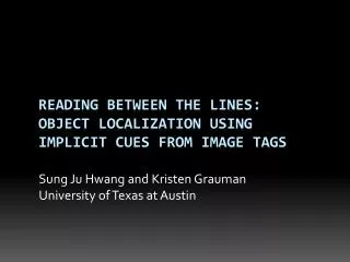 Reading Between the Lines: Object Localization Using Implicit Cues from Image Tags