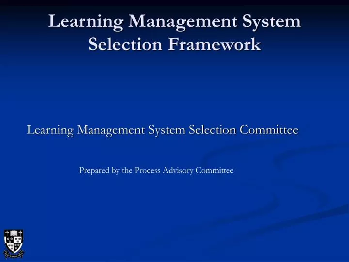 learning management system selection framework